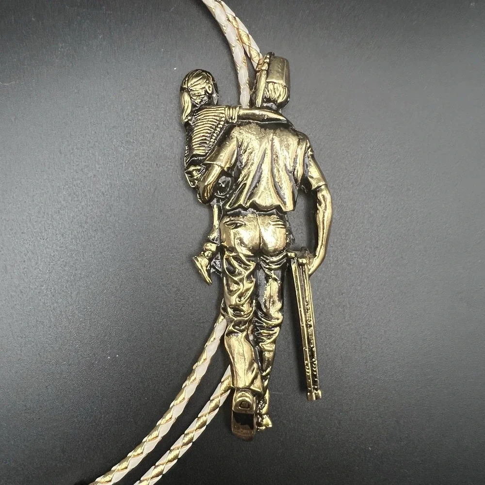 Shriners Masonic Freemason Girl‎ Child Gold Tone Metal Bolo Tie AC Awards